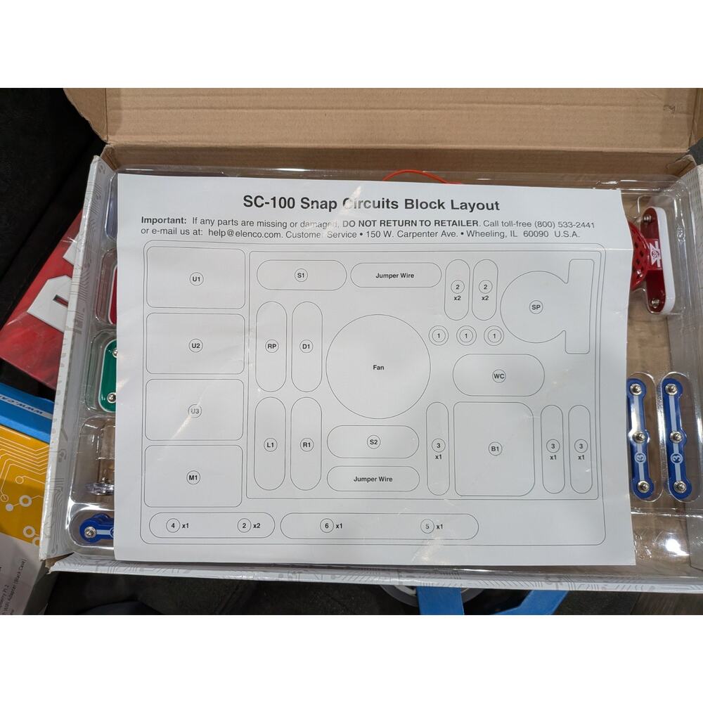 Elenco Snap Circuits Jr. SC-100 Electronics Educational Toy Kit - Picture 6 of 10